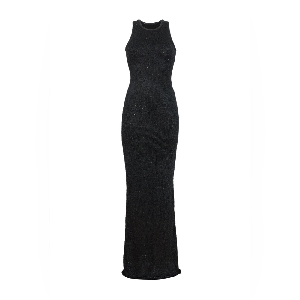 ASTA RESORT Elegant Black Maxi Dress - Picture 3 of 11